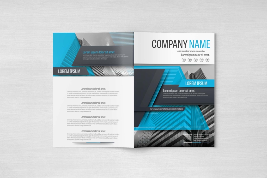 a4-black-and-blue-modern-polygon-cover-template-preview