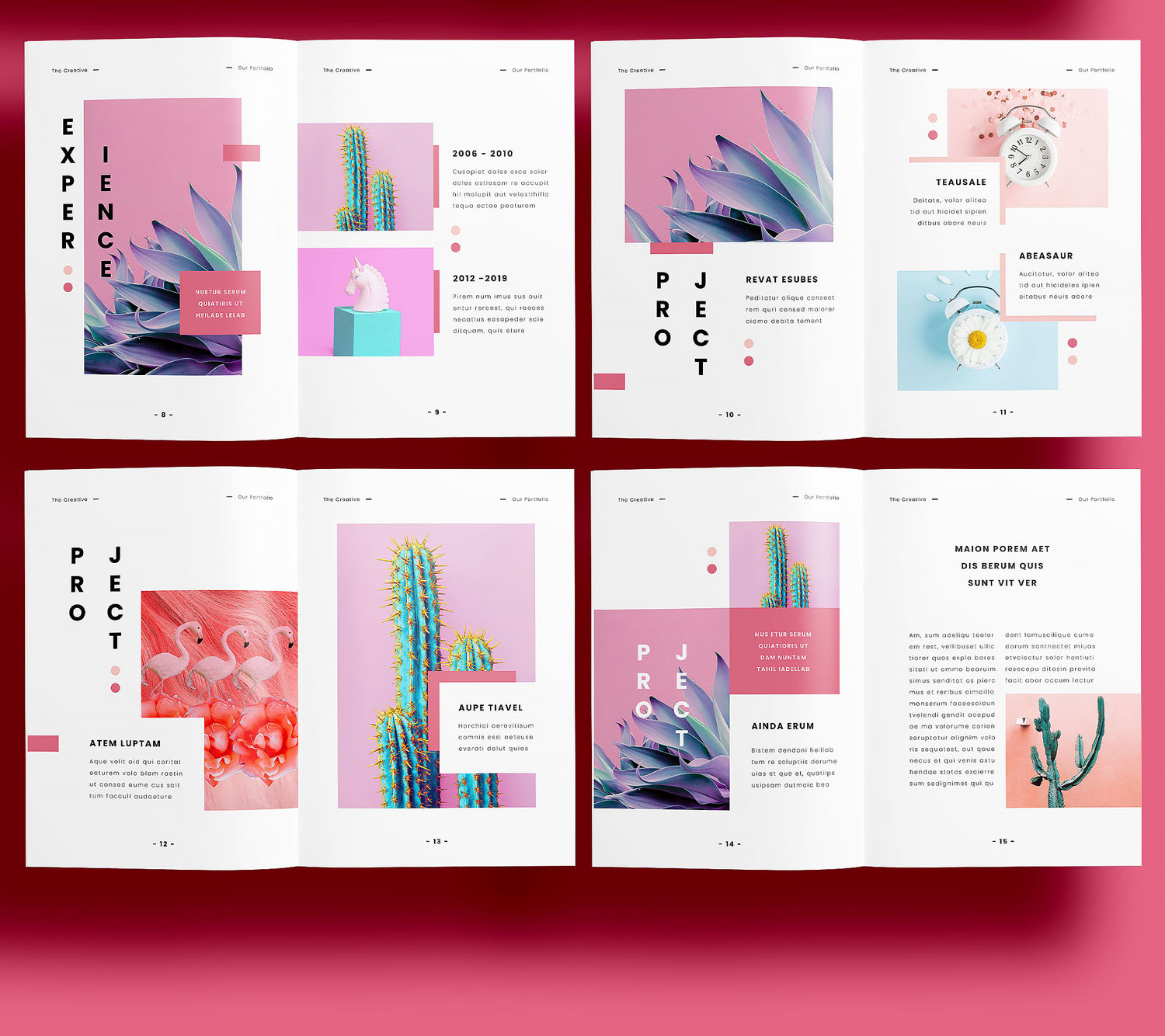 Creative Portfolio Layout Template preview 2