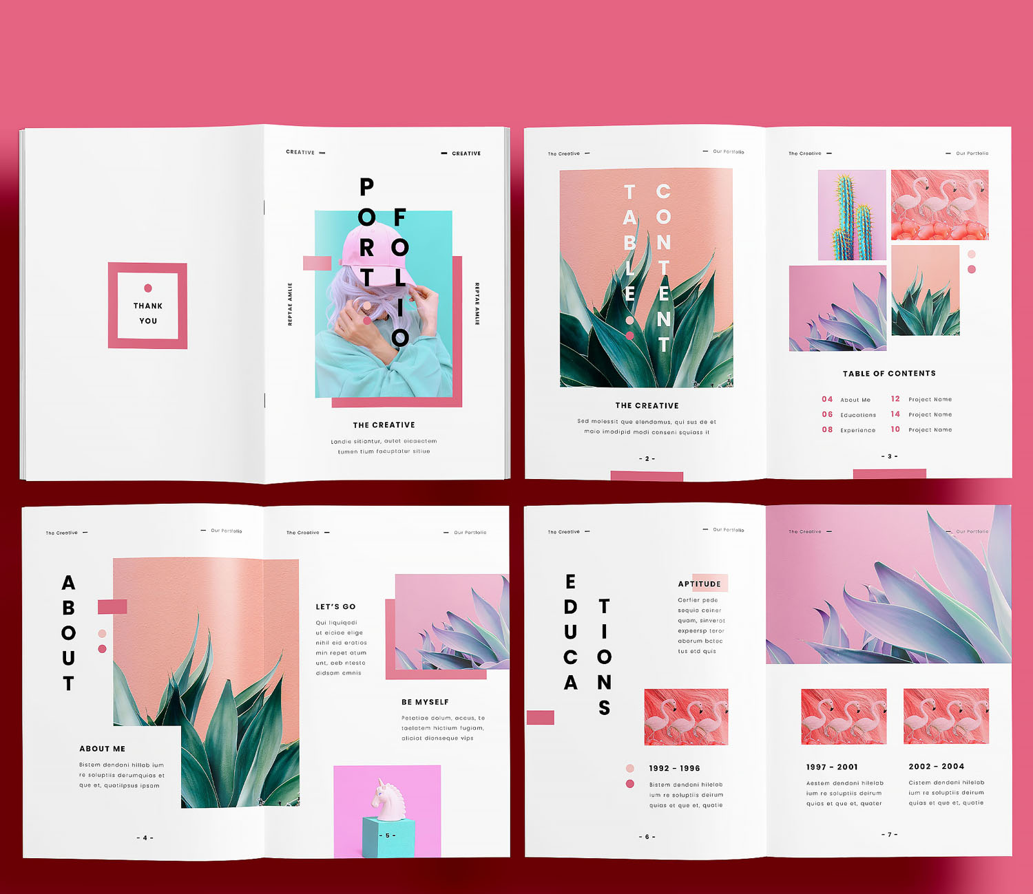 Creative Portfolio Layout Template preview 1