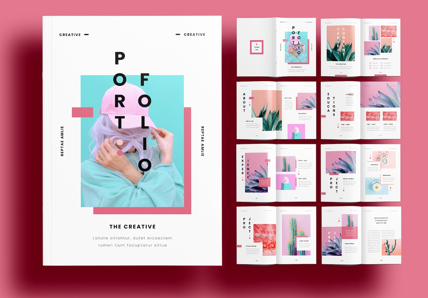 Free Portfolio Design Layout Template