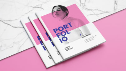 Free Pink Portfolio Templates InDesign