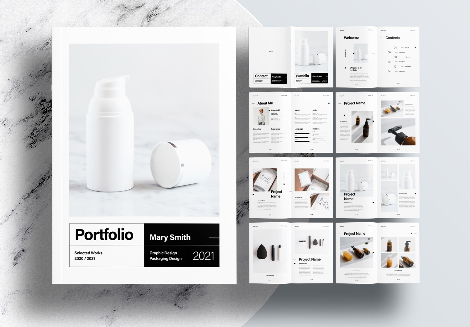 Free-InDesign-Modern-Portfolio-Templates