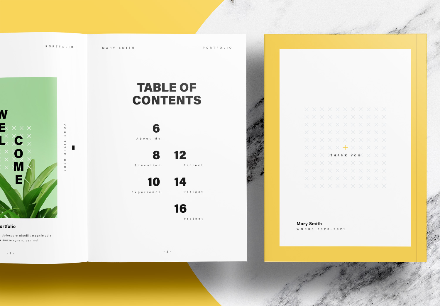 Free-InDesign-Portfolio-Templates-with-Yellow-Accents