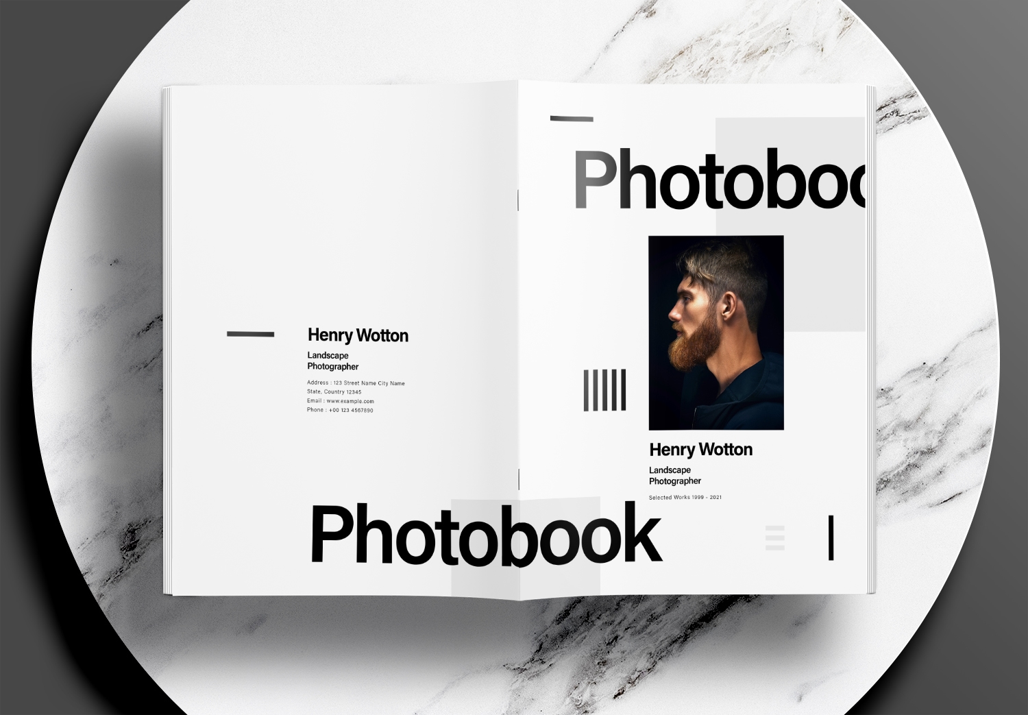 Free InDesign Minimalist Photobook Templates