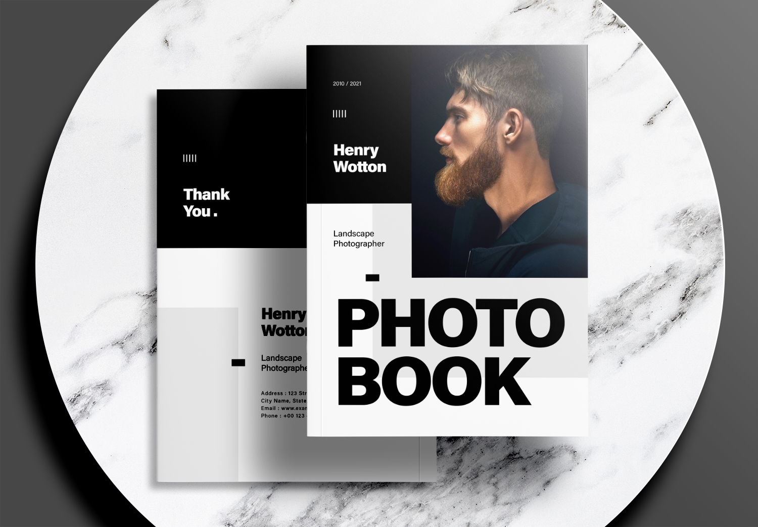 Free InDesign Modern Portfolio or Photobook Layout