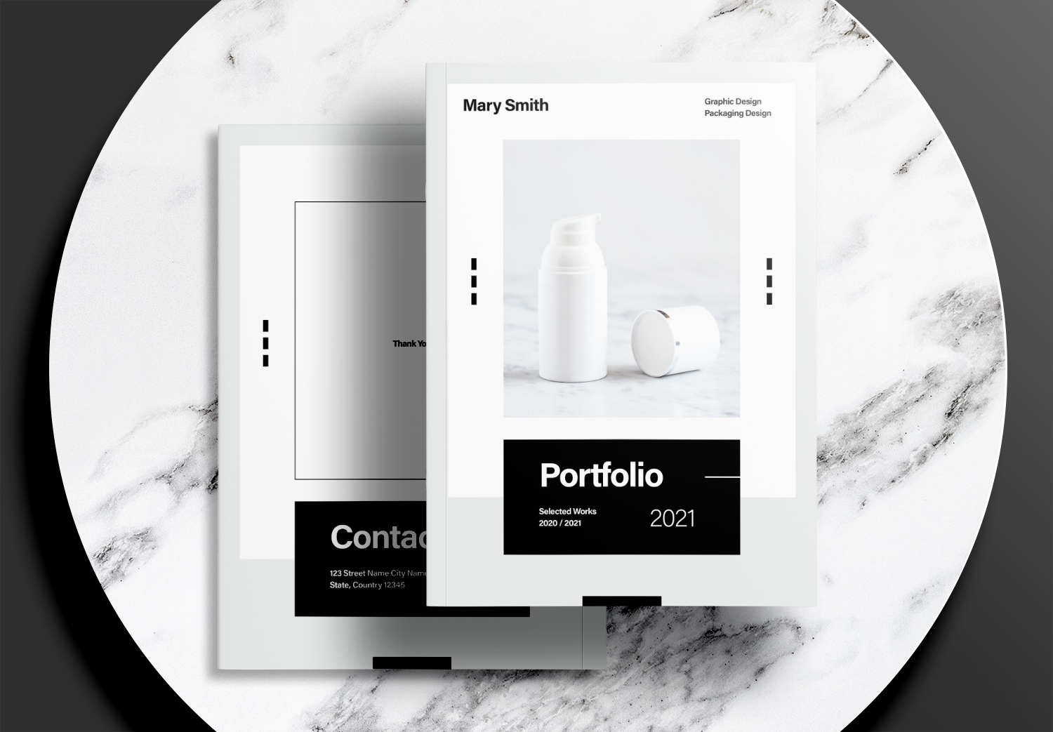 Free InDesign Modern Portfolio Templates