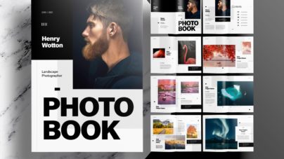 Free InDesign Modern Portfolio or Photobook Layout