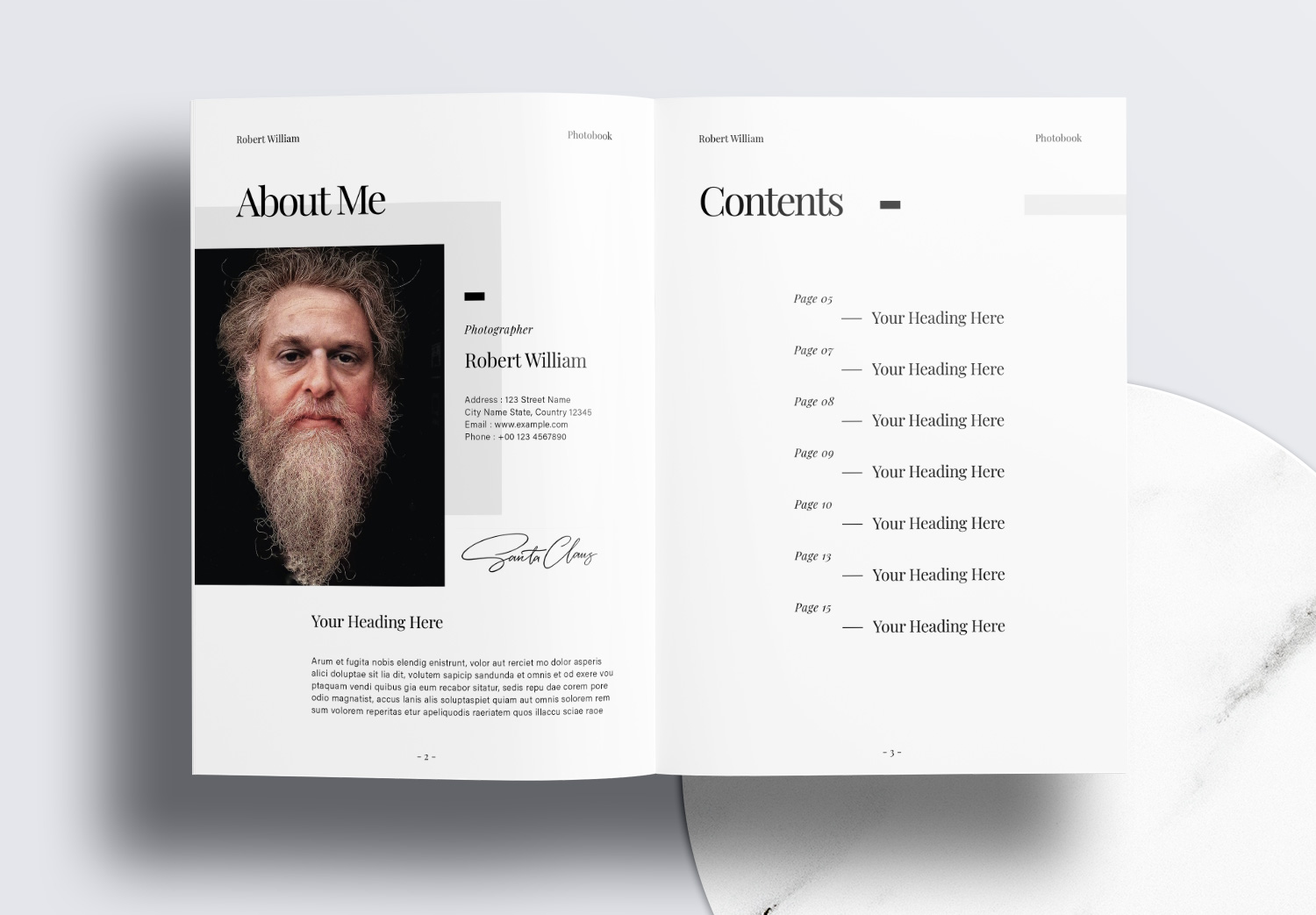 Free InDesign Photobook Templates