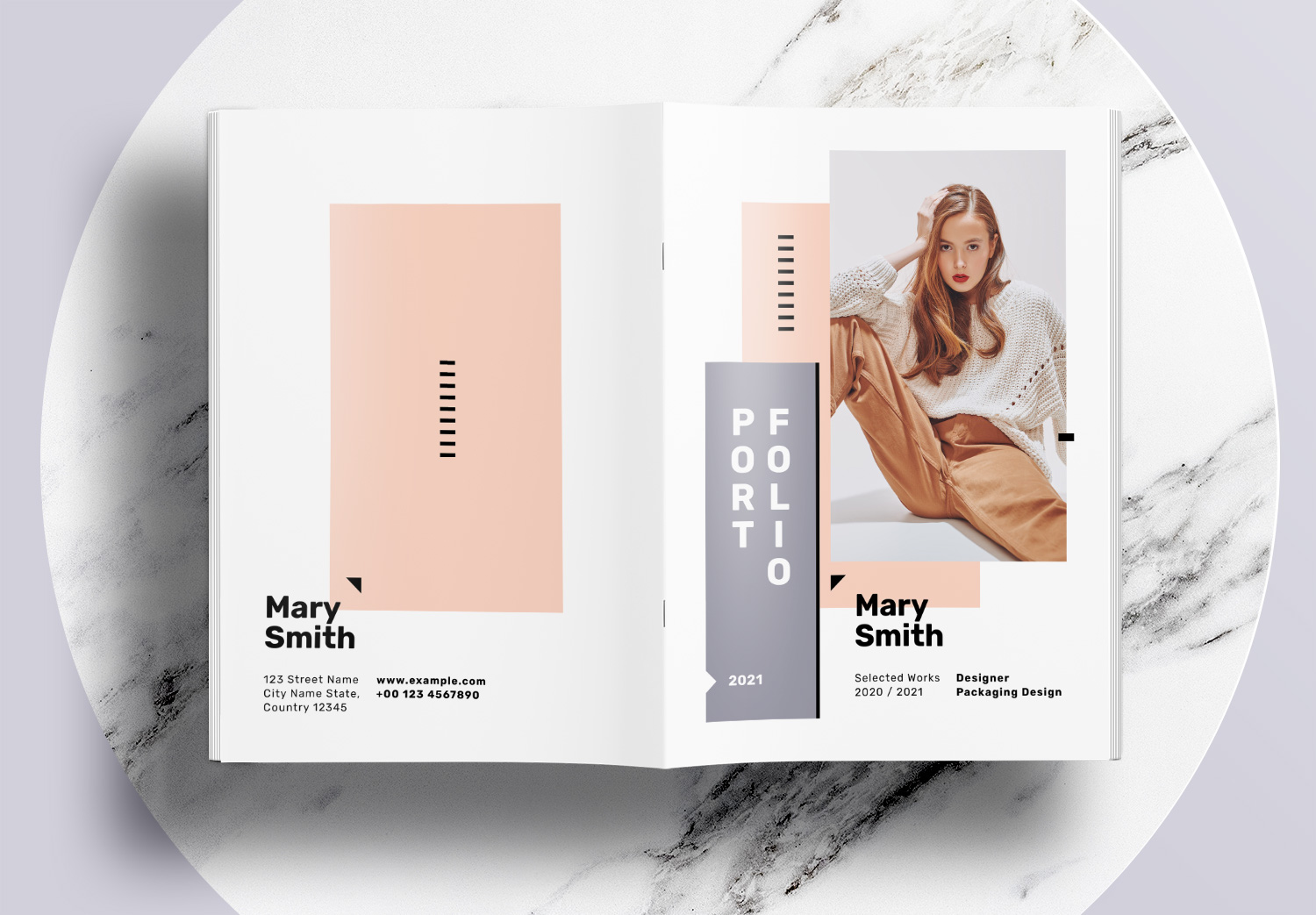 Free InDesign Minimal Portfolio Layout Templates