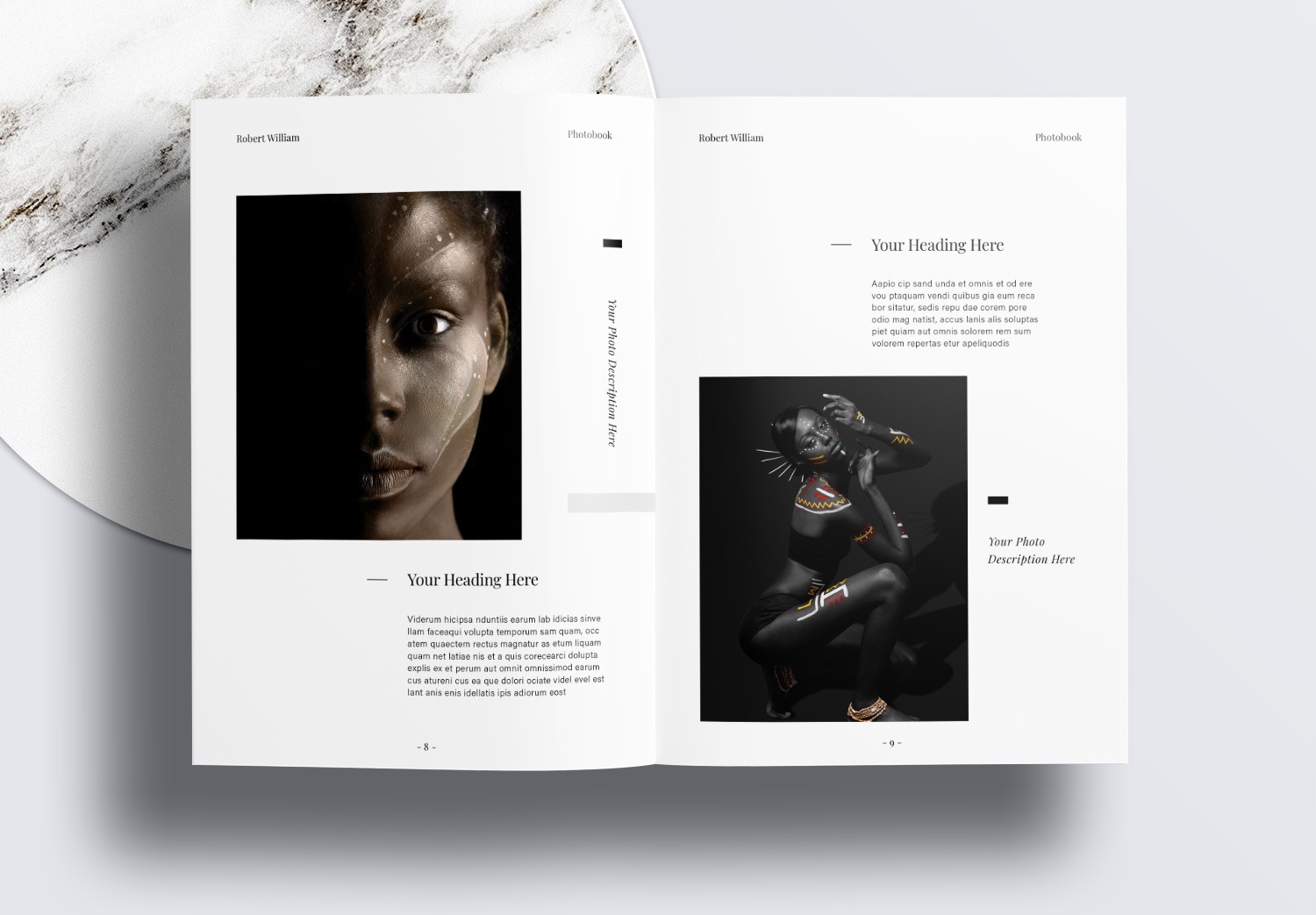 Free InDesign Photobook Templates