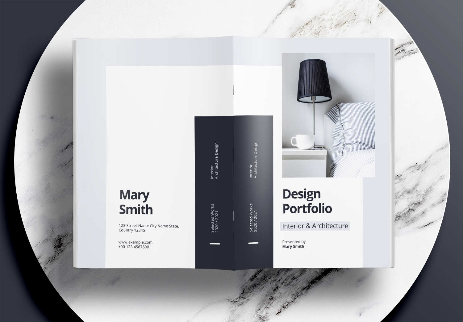 Free InDesign Modern Interior Portfolio Templates