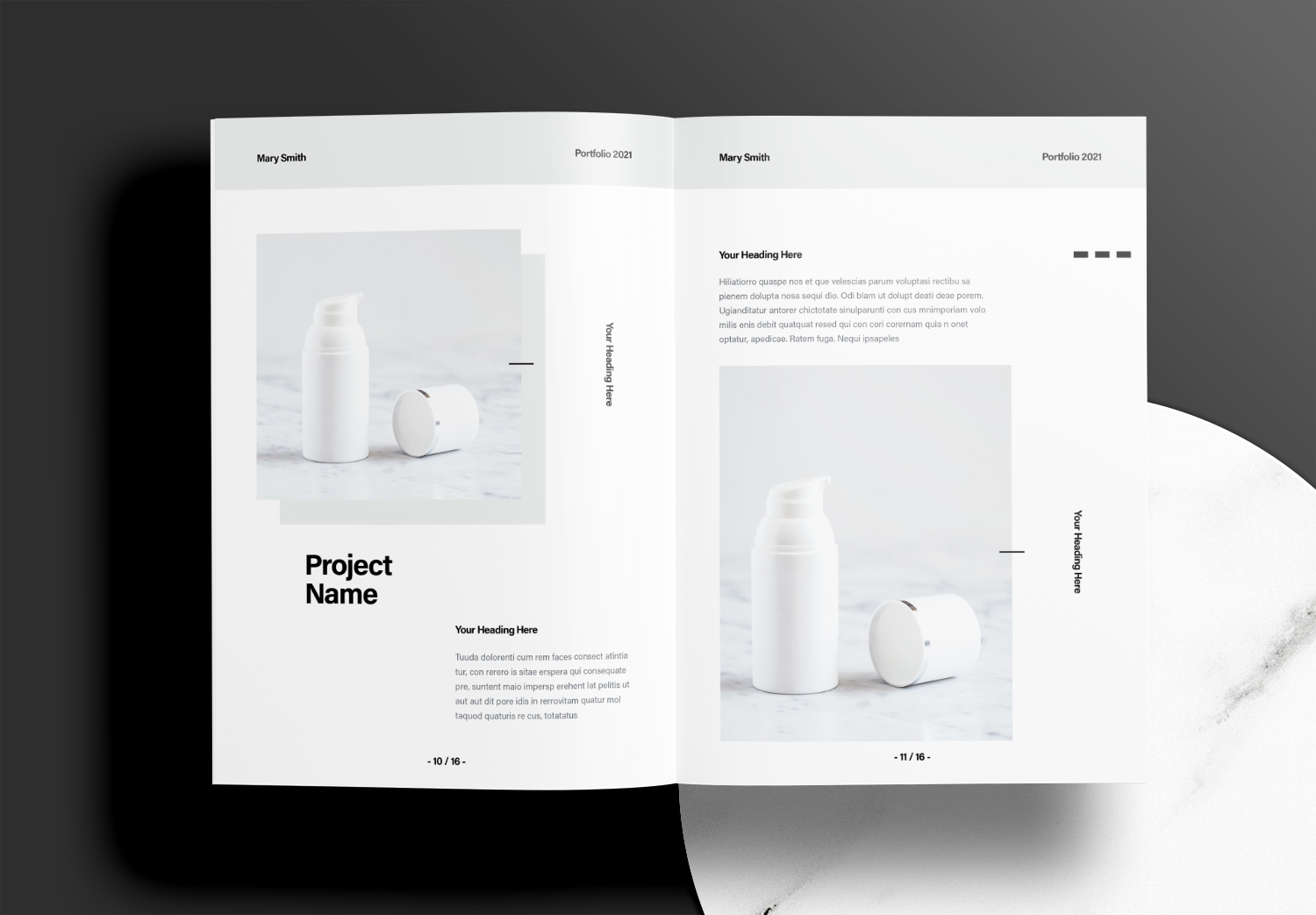 Free InDesign Modern Portfolio Templates