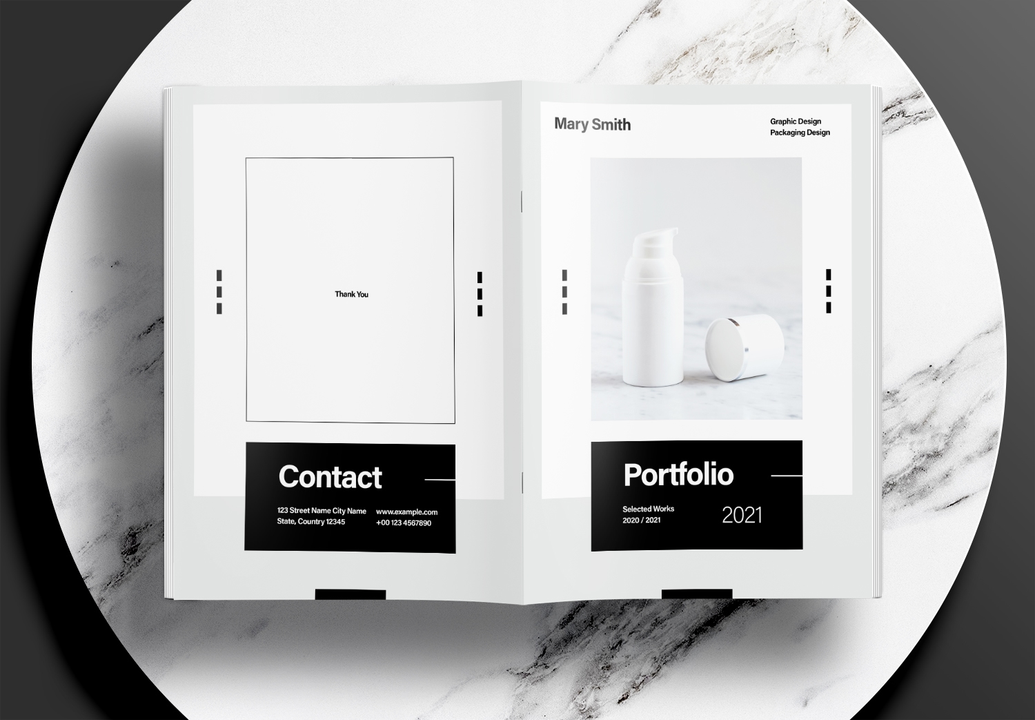 Free InDesign Modern Portfolio Templates