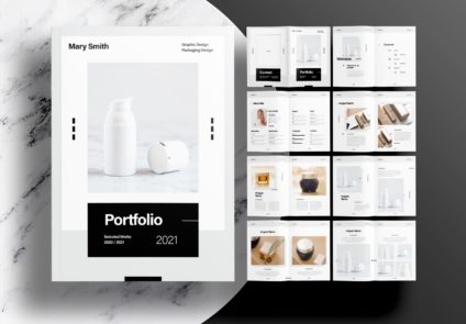 Free InDesign Modern Portfolio Templates