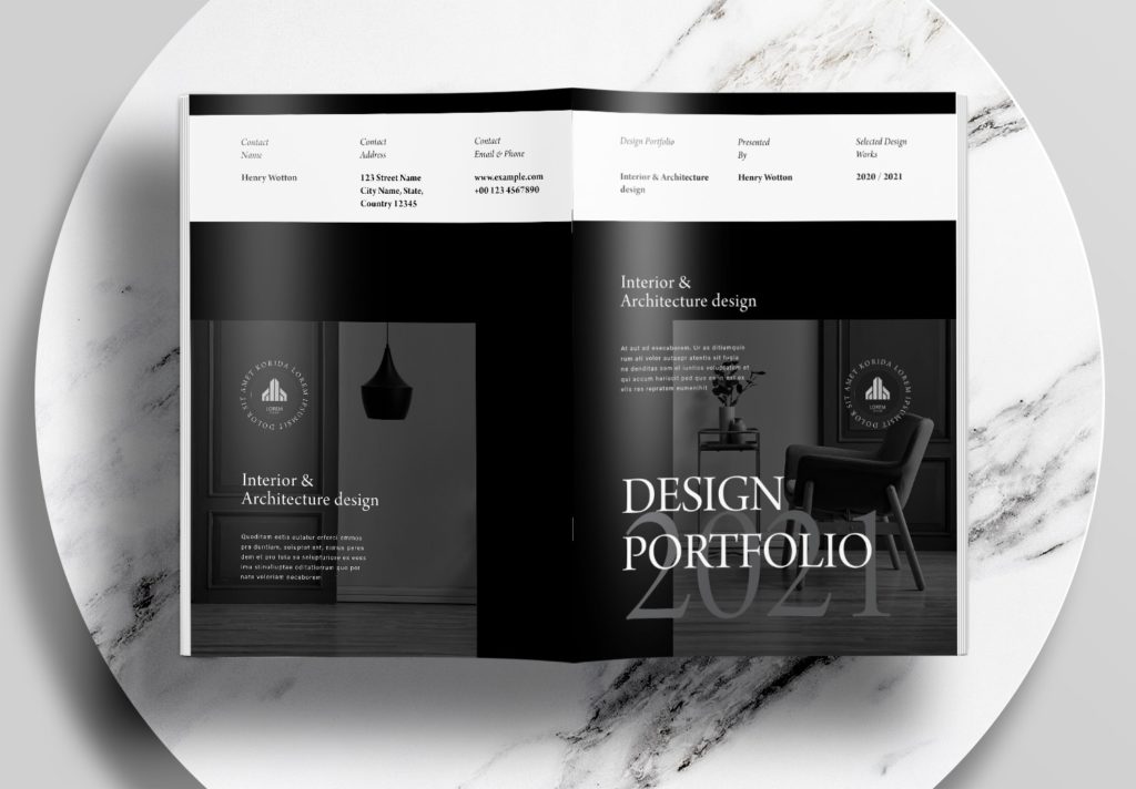 Modern-Black-Portfolio-Layout-Template