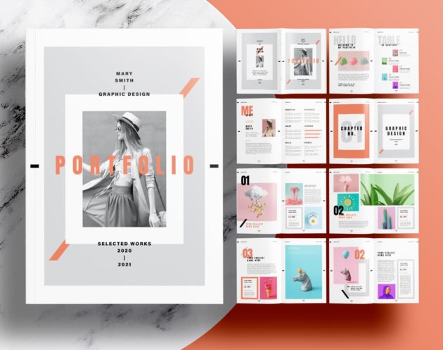 Gray-Portfolio-InDesign-Layout-Template