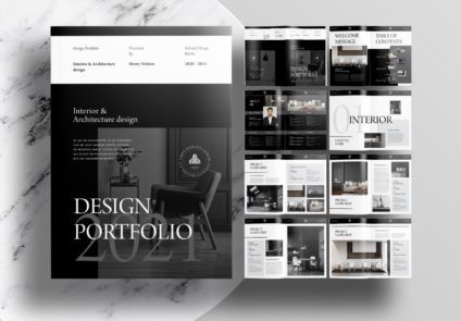 Modern-Black-Portfolio-Layout-Template