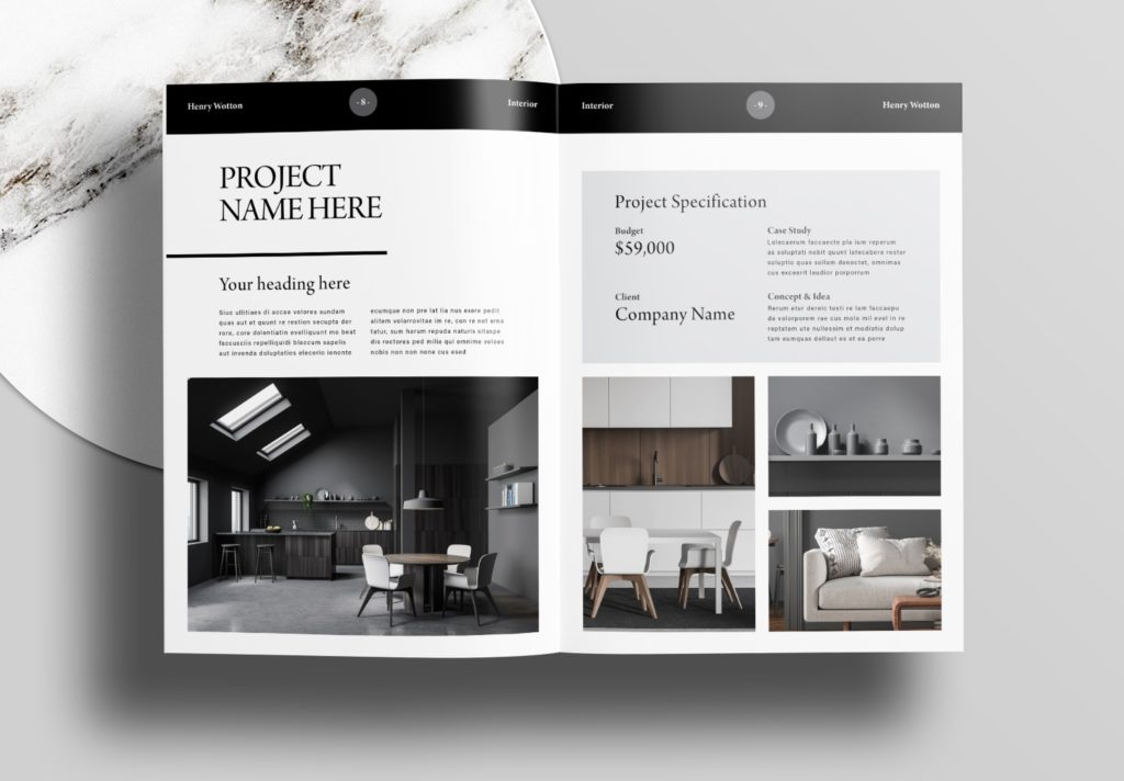 Modern-Black-Portfolio-Layout-Template