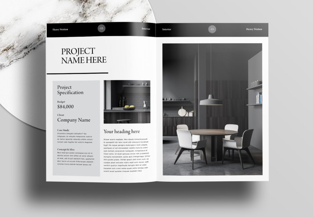 Modern-Black-Portfolio-Layout-Template