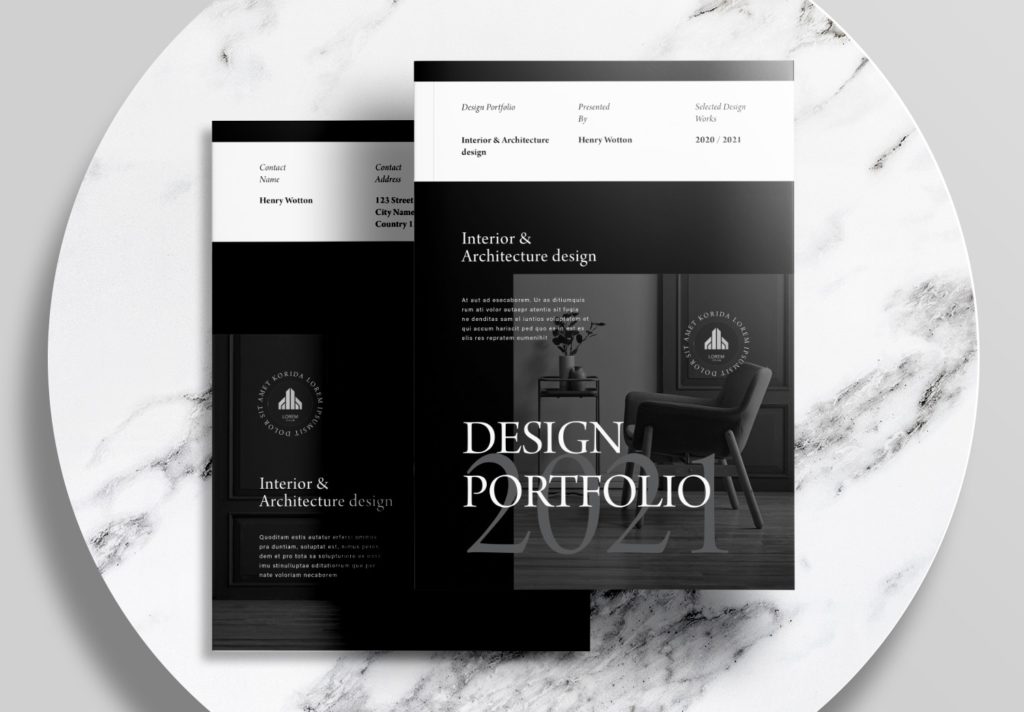 Modern-Black-Portfolio-Layout-Template