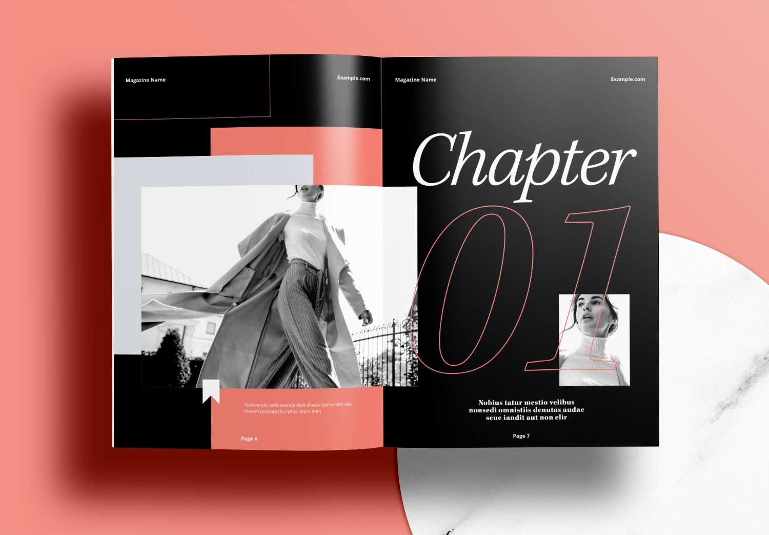 Free-InDesign-Red-Modern-Magazine-Layout-Template