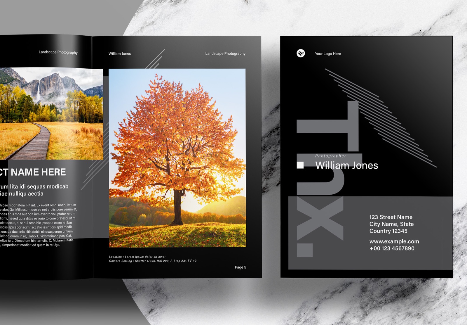 Free-InDesign-Black-Photography-Portfolio-Layout-Templates