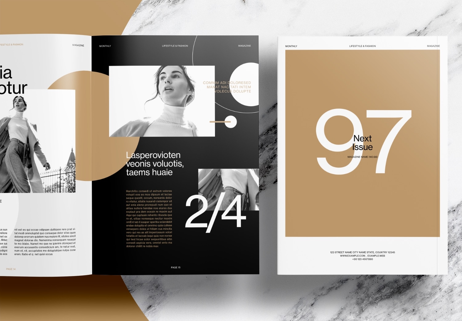 Free-InDesign-Brown-Magazine-Layout-Templates