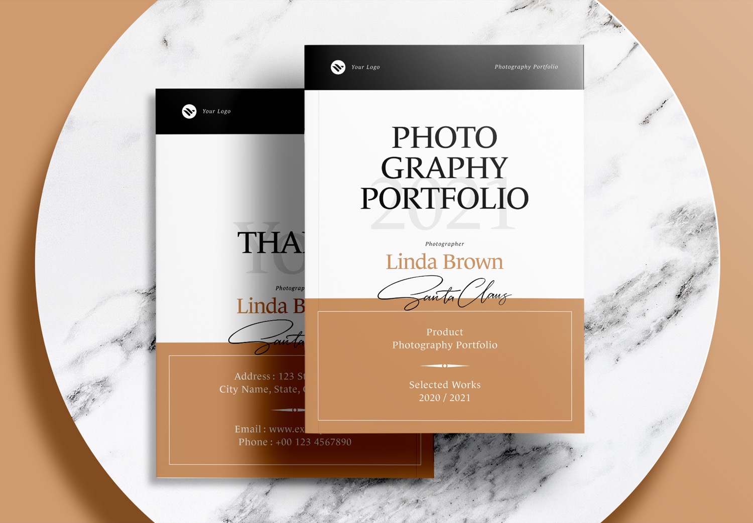 Free-InDesign-Modern-Photography-Portfolio-Layout-Templates-with-Brown-Accents