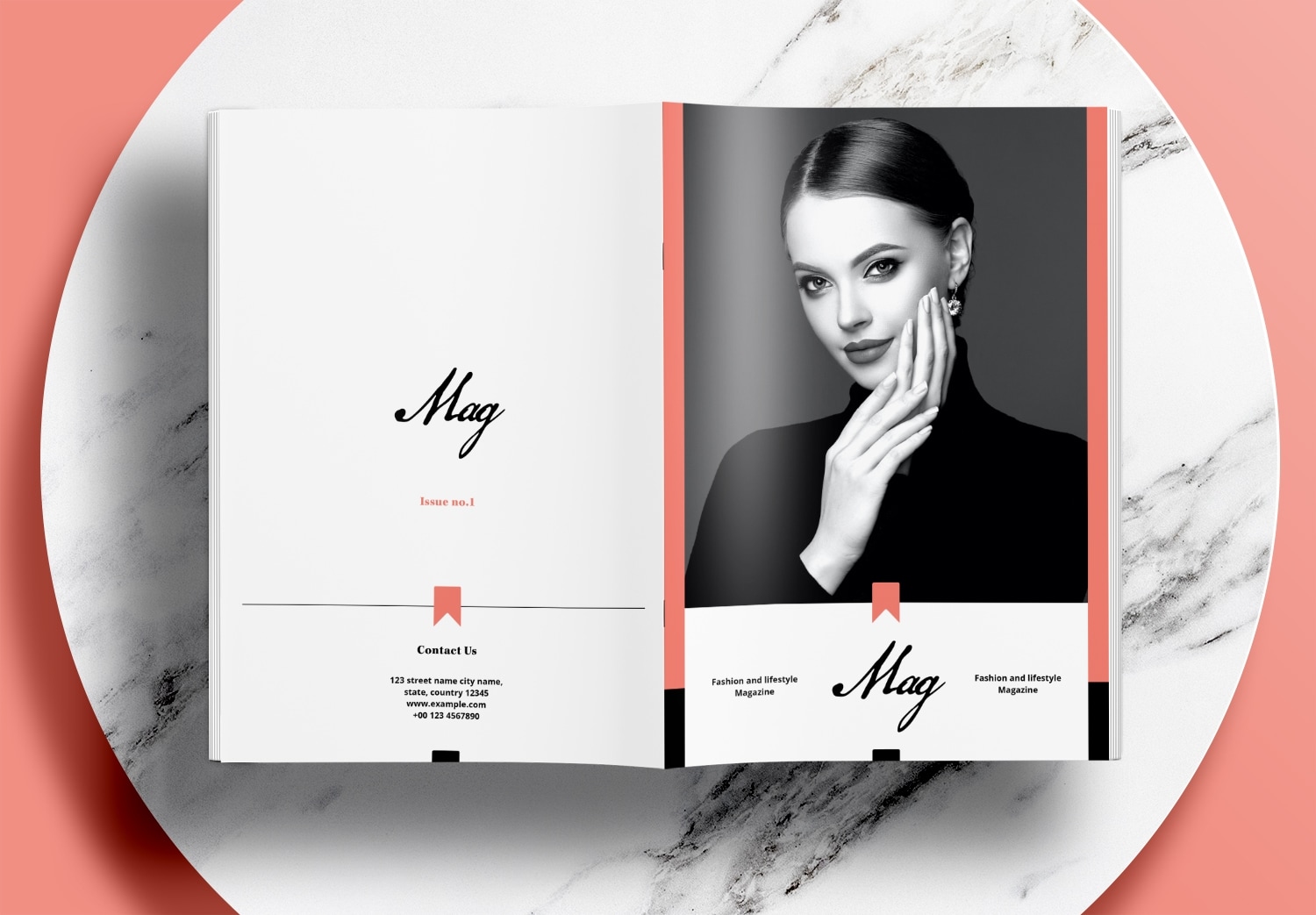 Free-InDesign-Red-Modern-Magazine-Layout-Template