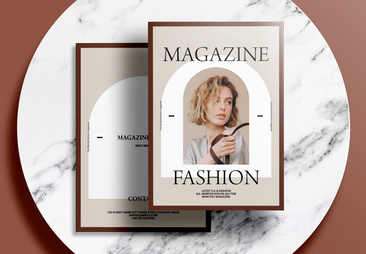Free-InDesign-Brown-Fashion-Magazine-Layout-Template