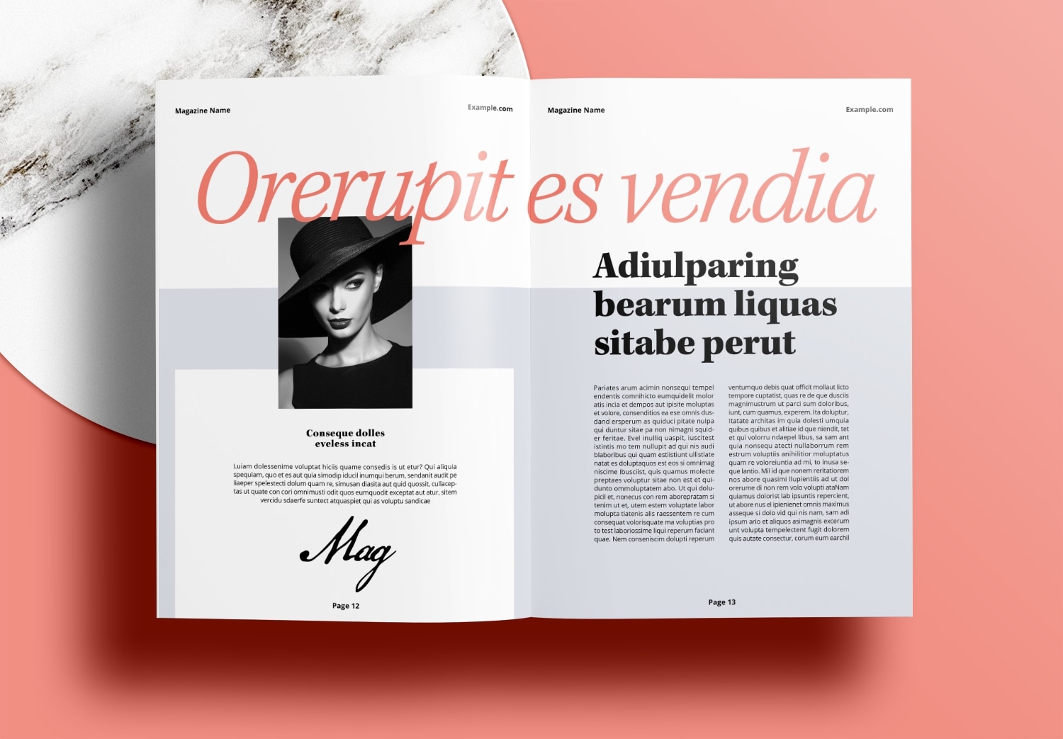 Free-InDesign-Red-Modern-Magazine-Layout-Template