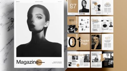 Free-InDesign-Brown-Magazine-Layout-Templates