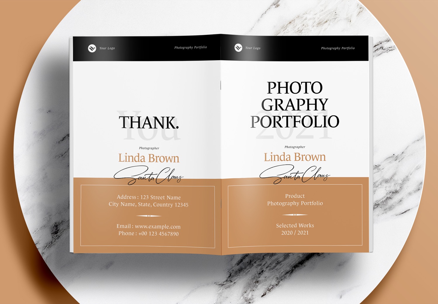 Free-InDesign-Modern-Photography-Portfolio-Layout-Templates-with-Brown-Accents