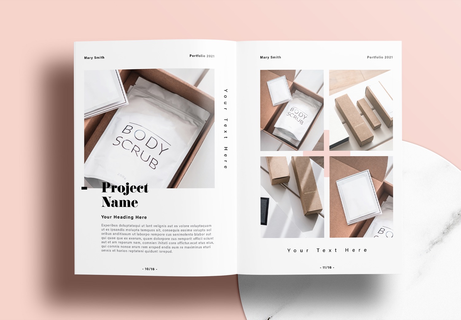 Free-InDesign-Minimalist-Portfolio-Layout-Template-with-Pink-and-Blue-Accents