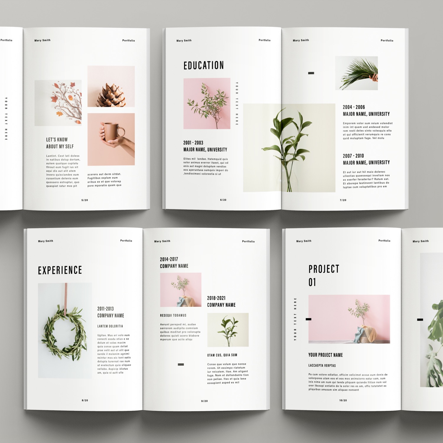 Free-InDesign-Minimal-Portfolio-Layout-Template