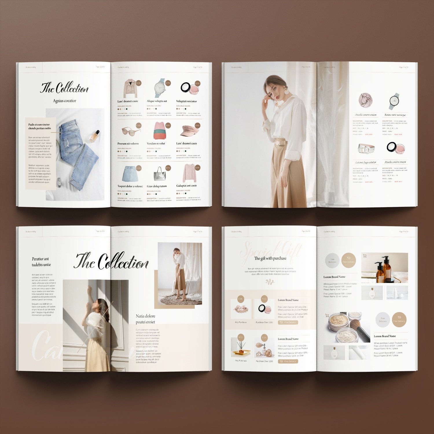 Free Product Catalog Layout Template