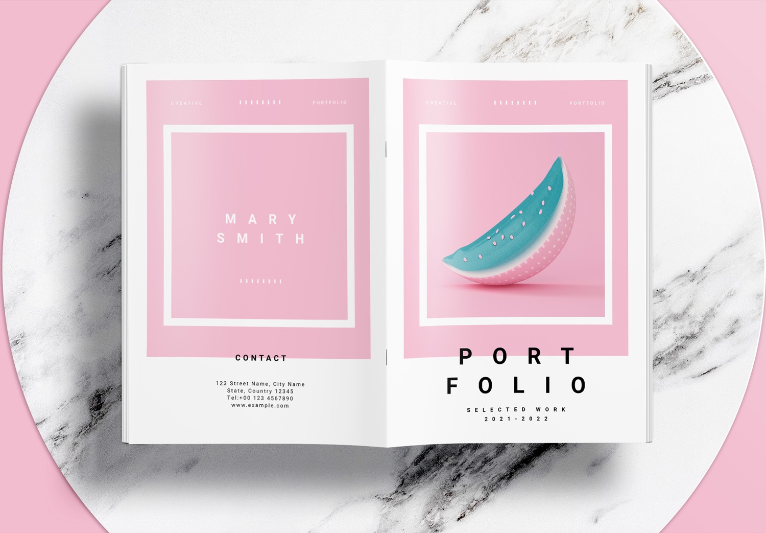 Free-InDesign-Pink-Portfolio-Layout-Templates