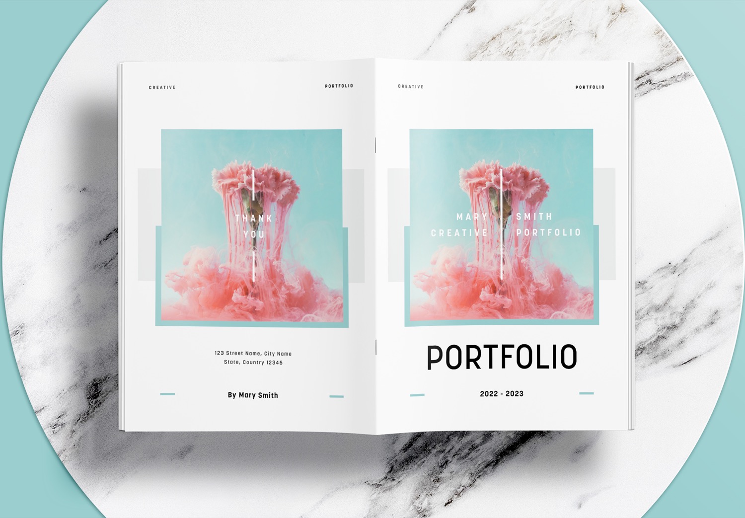 Free-InDesign-Green-Portfolio-Layout-Templates