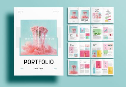 Free-InDesign-Green-Portfolio-Layout-Templates