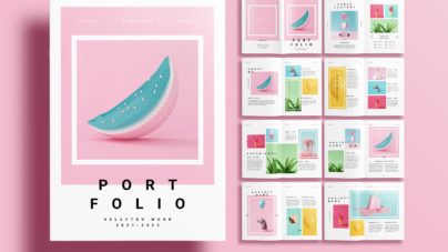 Free-InDesign-Pink-Portfolio-Layout-Templates