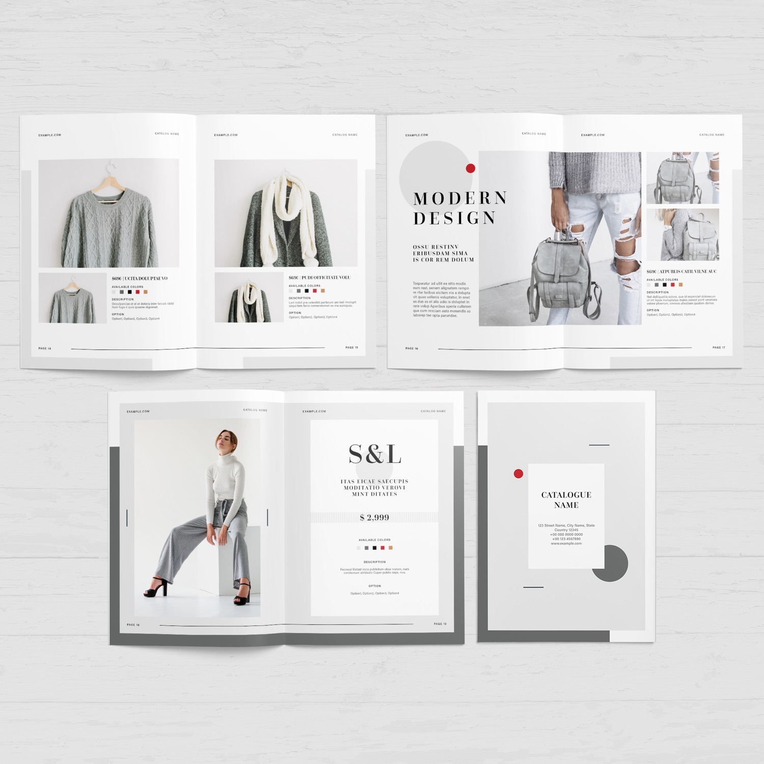 Free-InDesign-Gray-Catalog-Layout-Template