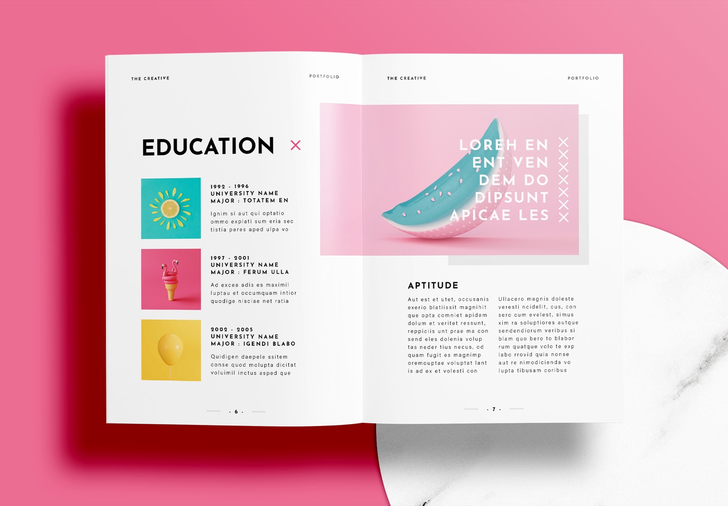 Free-InDesign-Modern-Pink-Portfolio-Layout-Template