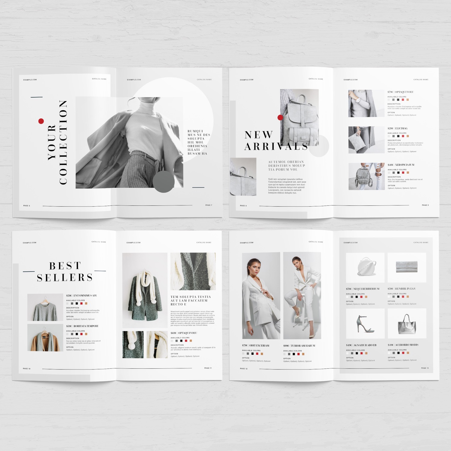 Free-InDesign-Gray-Catalog-Layout-Template