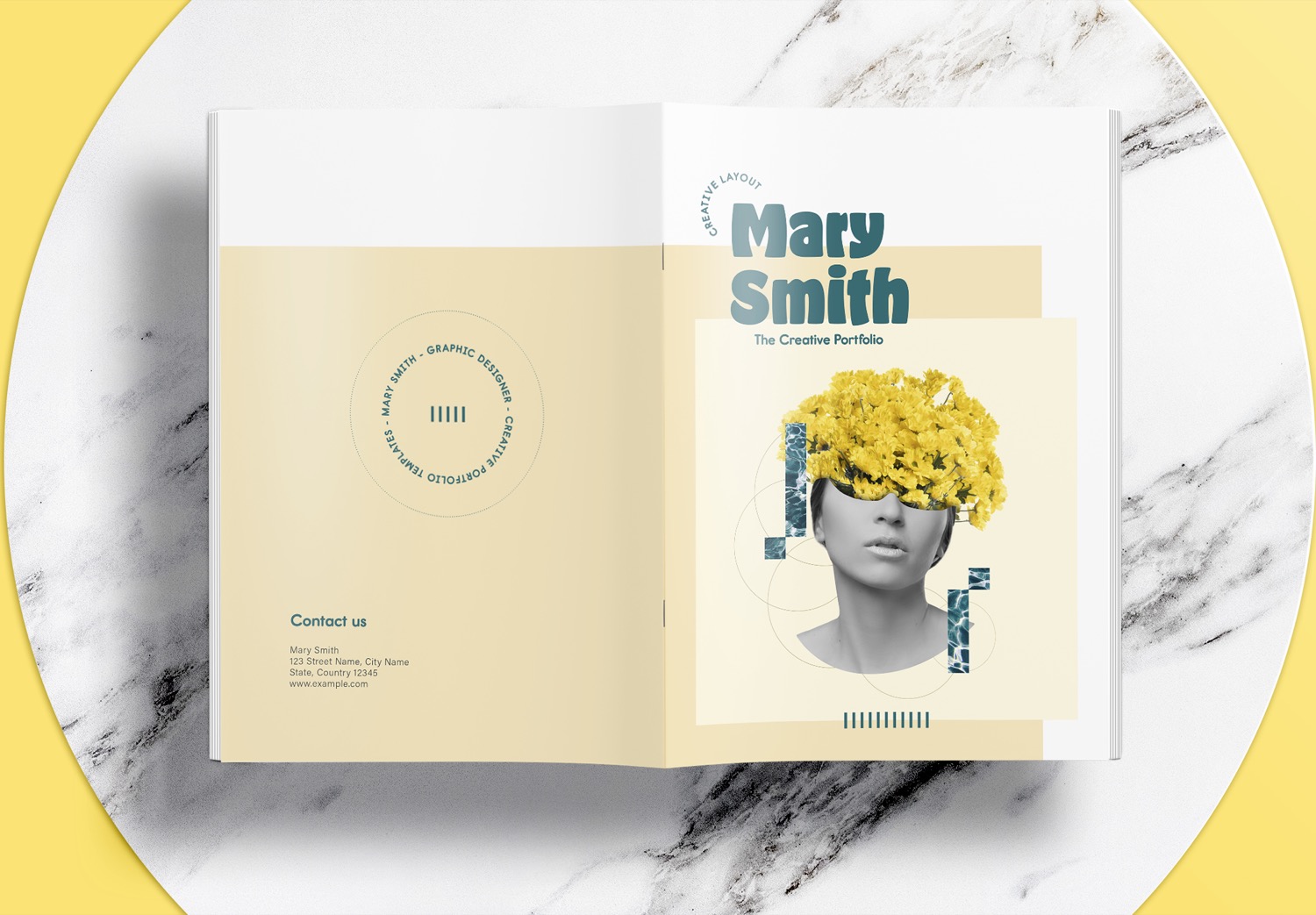 Free-InDesign-Yellow-Portfolio-Layout-Template