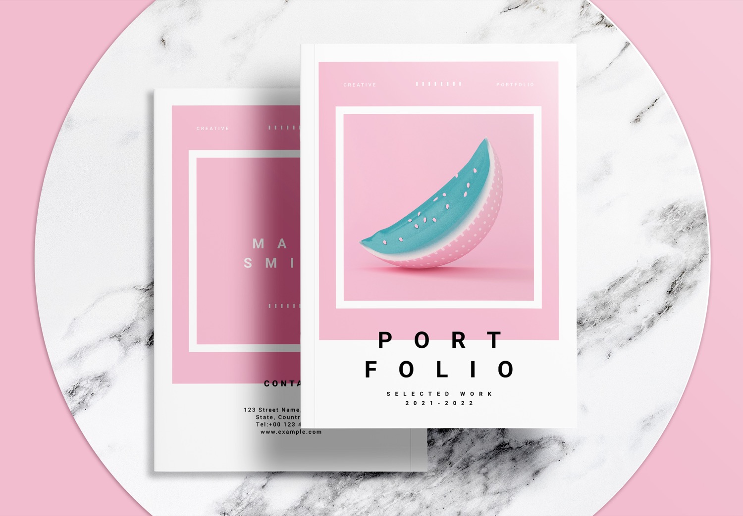 Free-InDesign-Pink-Portfolio-Layout-Templates