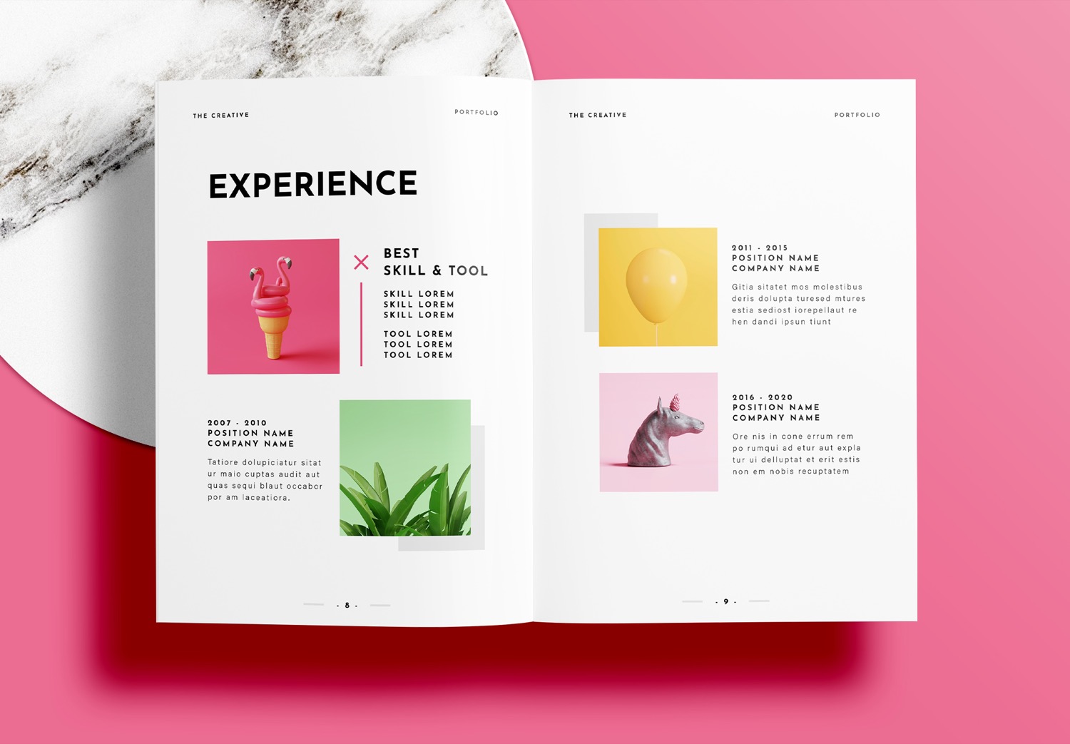 Free-InDesign-Modern-Pink-Portfolio-Layout-Template