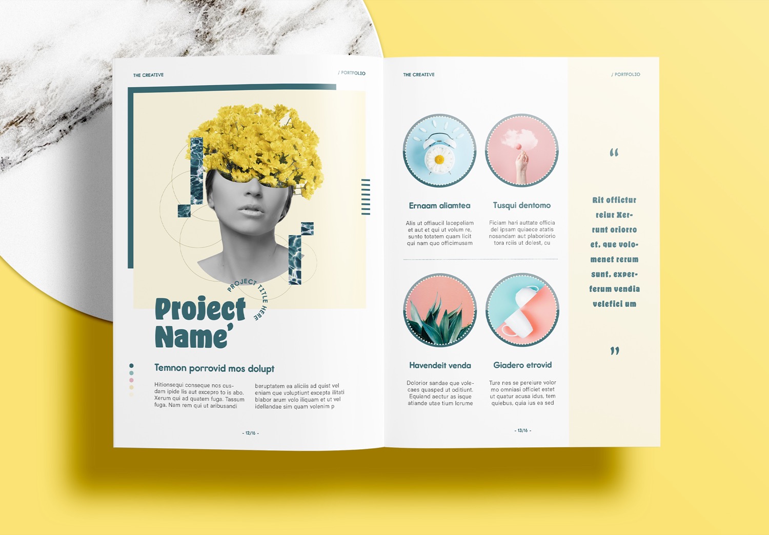 Free-InDesign-Yellow-Portfolio-Layout-Template