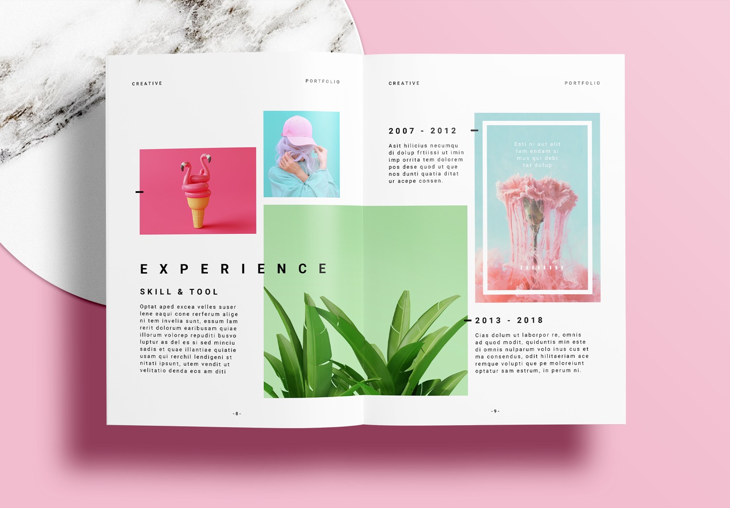 Free-InDesign-Pink-Portfolio-Layout-Templates