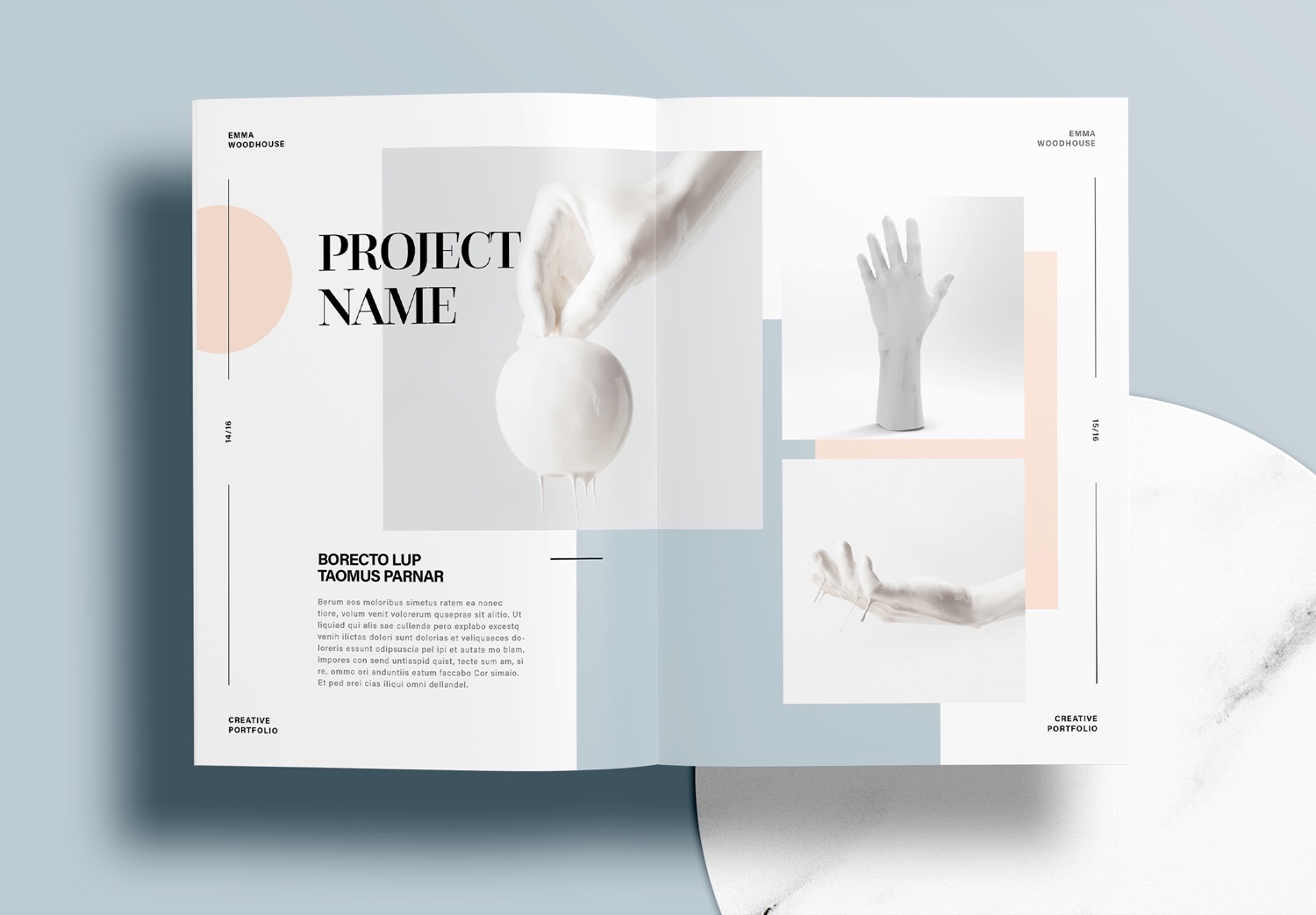 Free InDesign Modern Portfolio Template