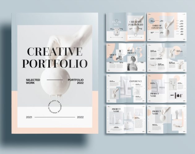 Free InDesign Modern Portfolio Template